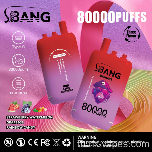 Bang Leader 80000 Puffs ราคา Vape ที่ใช้แล้วทิ้ง